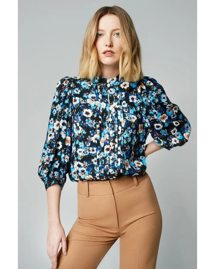 Frontier Blue Floral Blouse