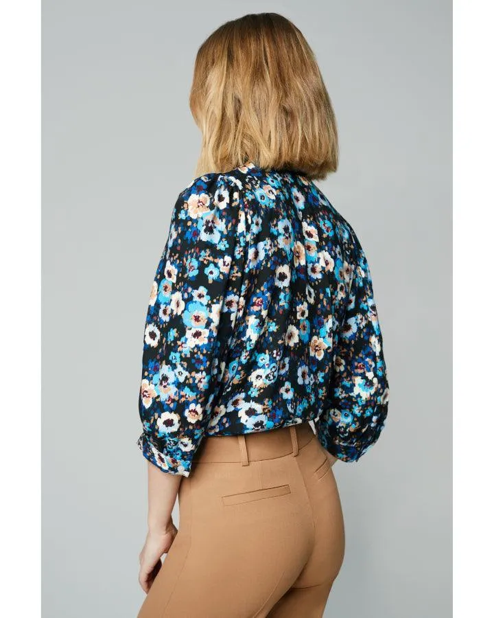 Frontier Blue Floral Blouse