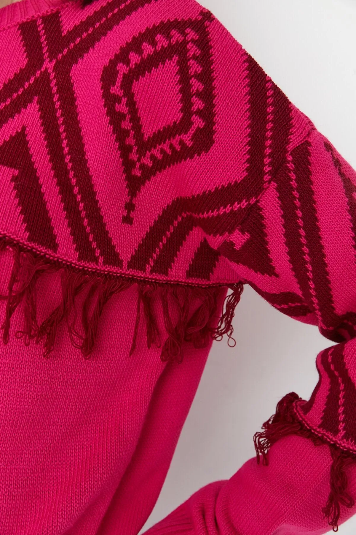 fuchsia sweater top
