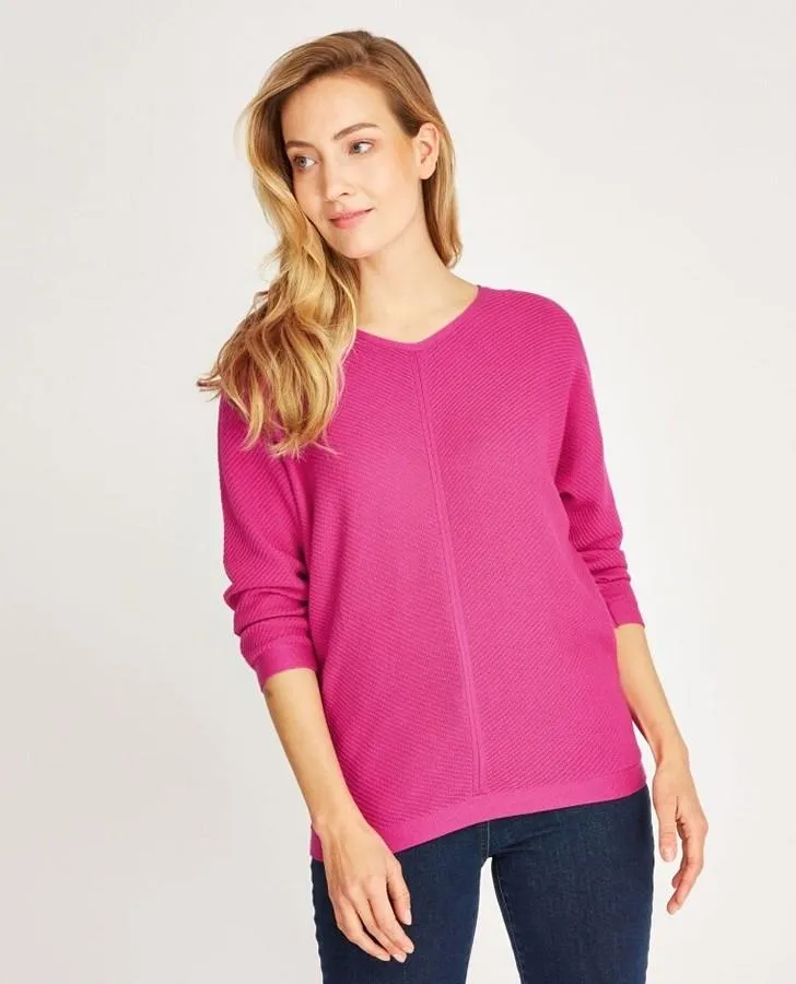 Fuschia Batwing Sweater