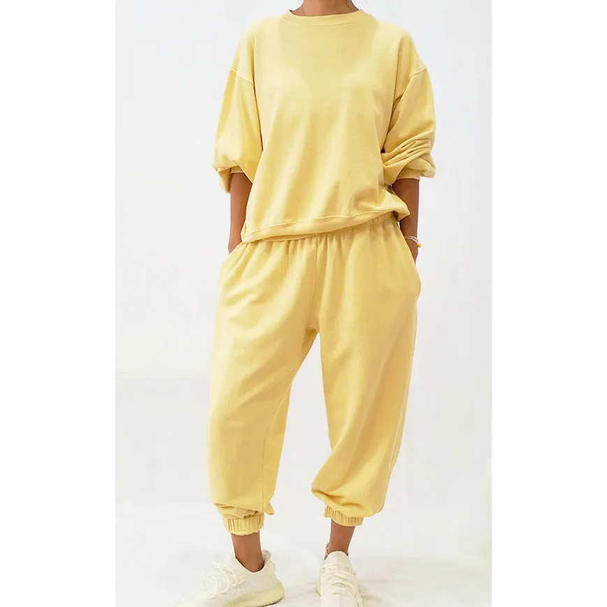 Garment Dye Cotton Terry Sweatshirt By
