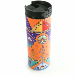 George Toya Orange Pueblo Prayer Travel Mug