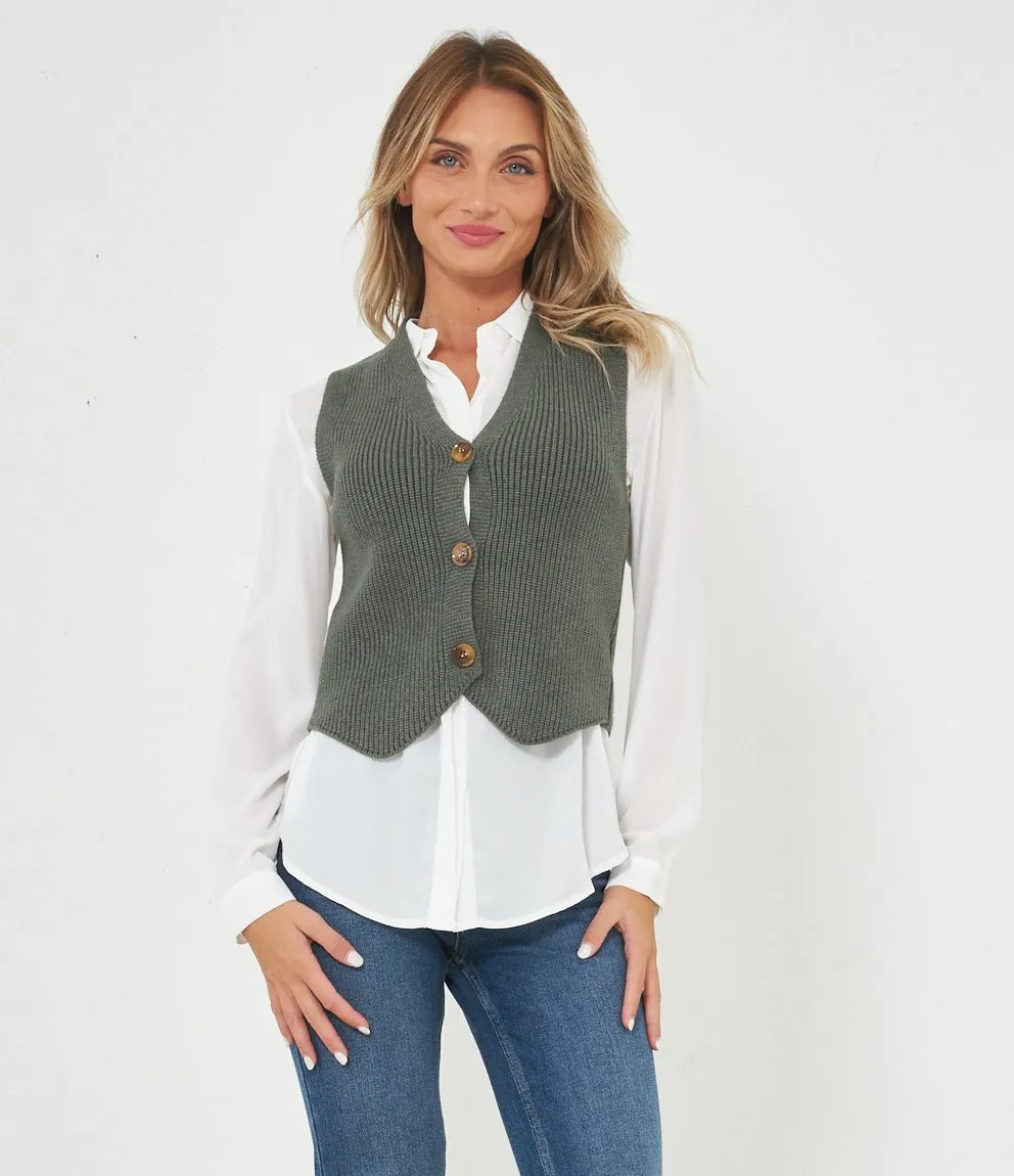 Gilet a costine