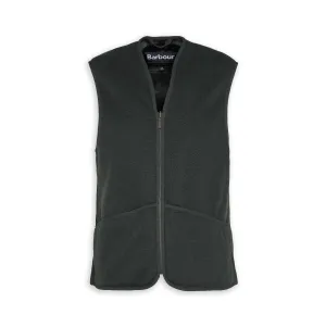 Gilet Barbour Warm Pile Waistcoat Zip Verde Uomo