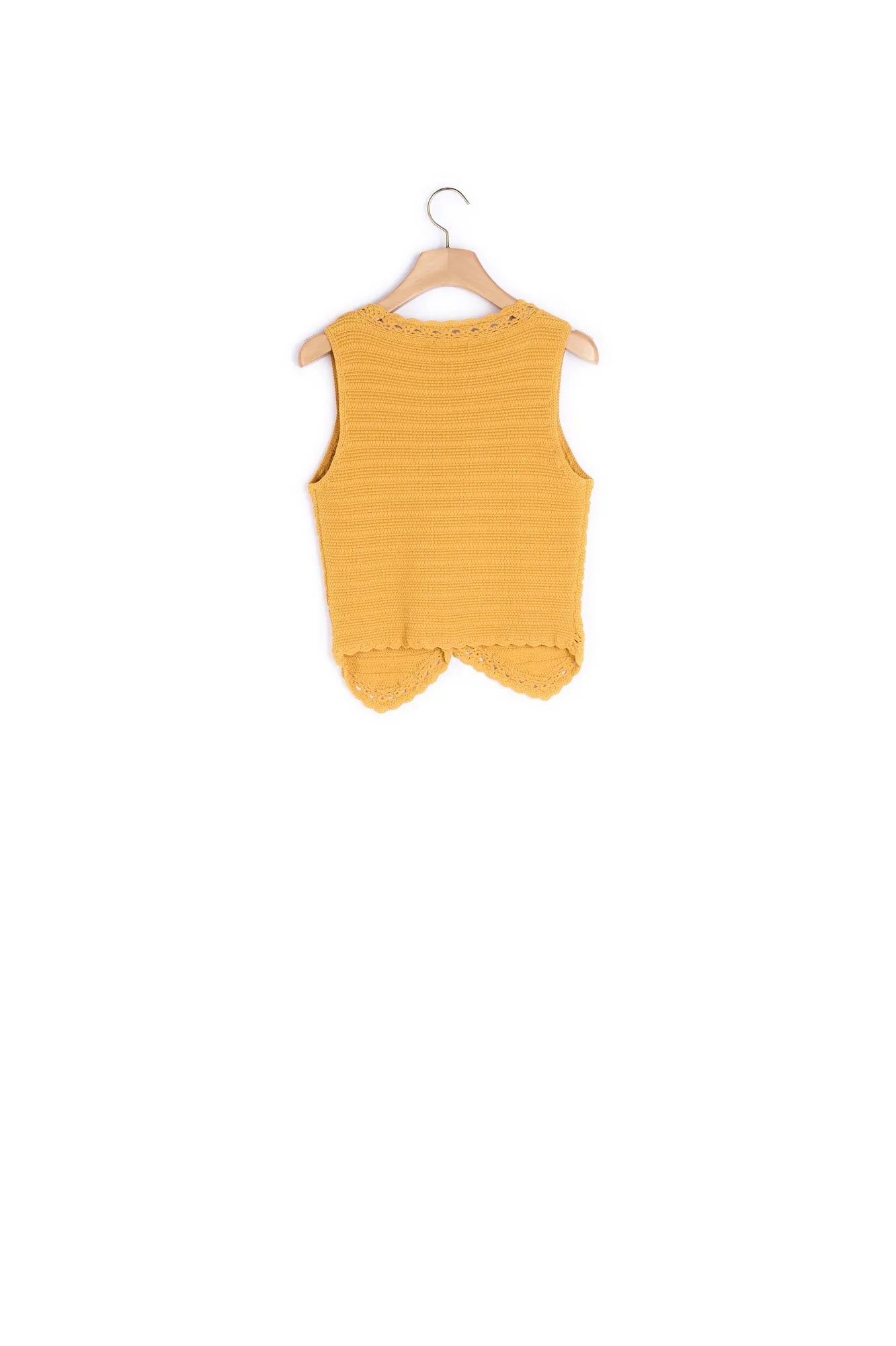 Gilet d'homme en crochet