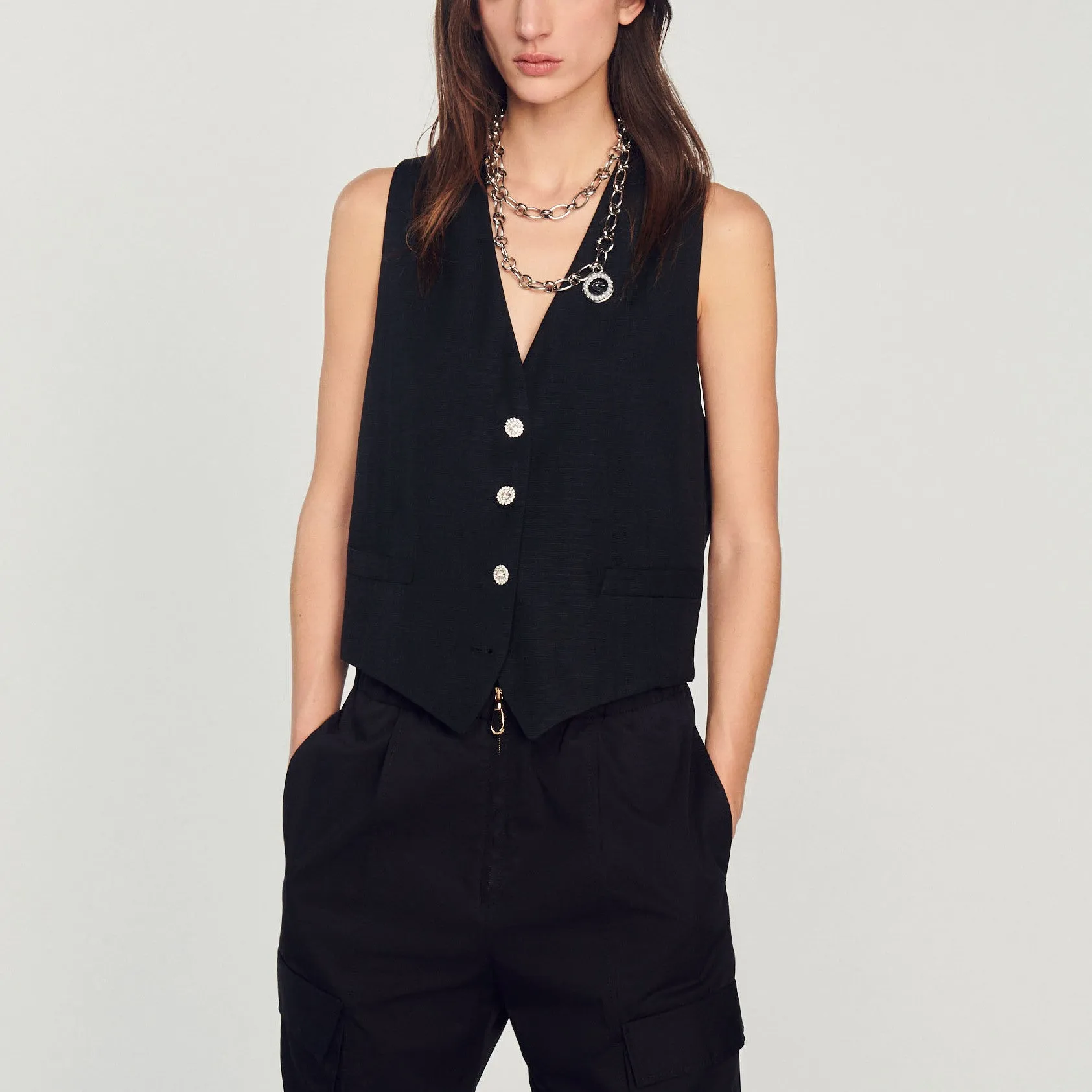 Gilet d'homme à strass