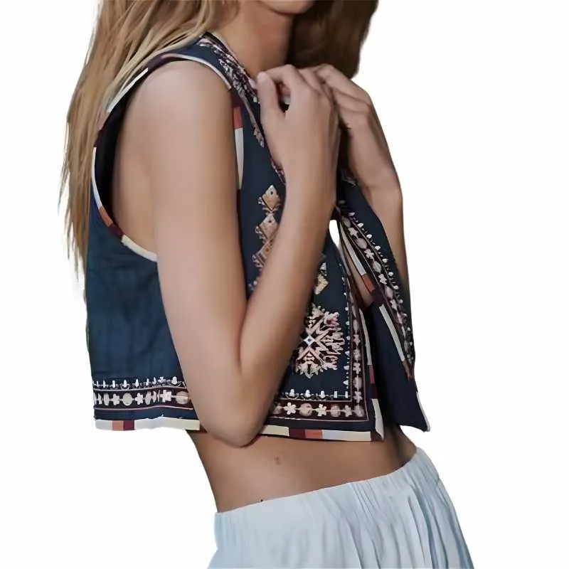 Gilet Embroidered Ladies Vest