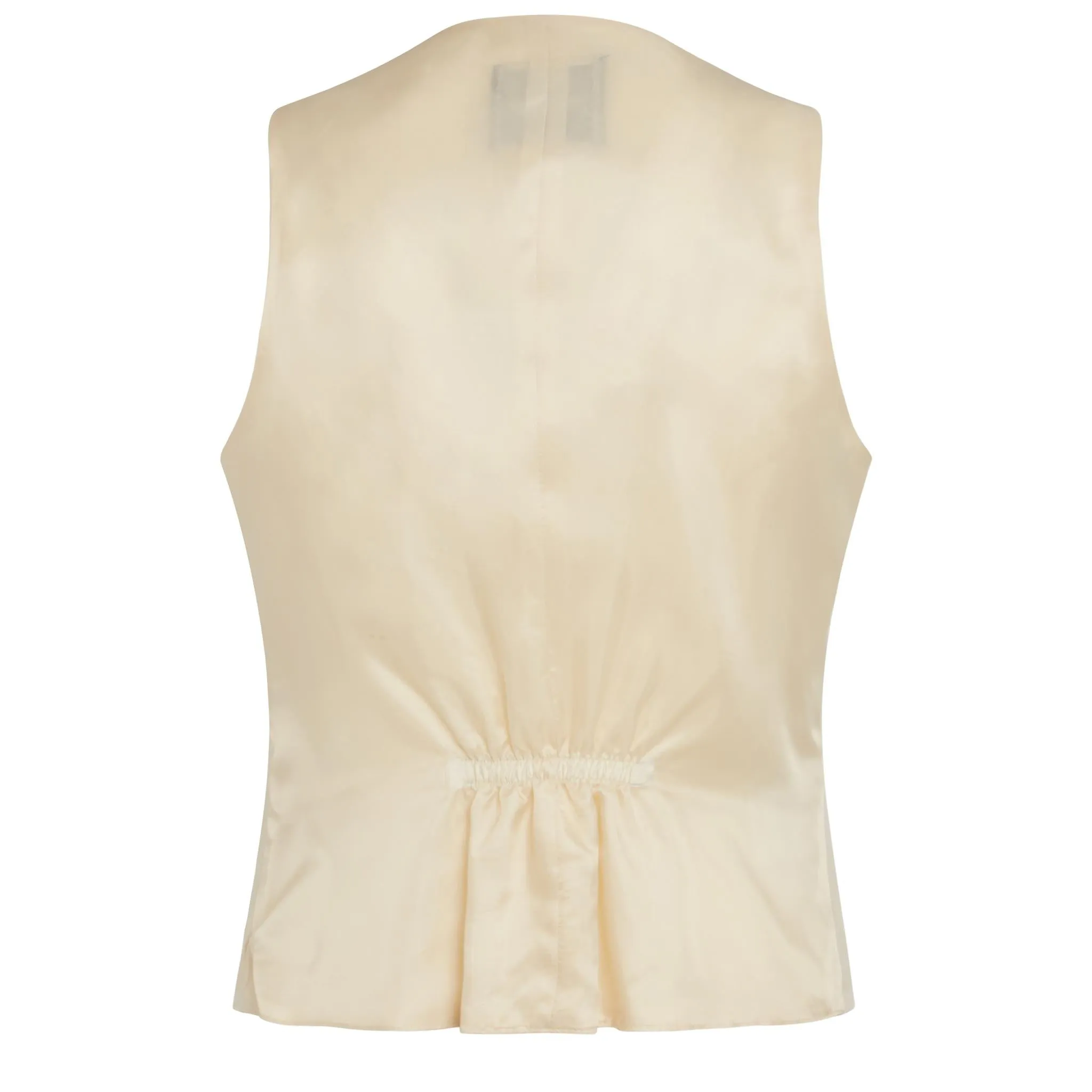 Gilet in lino beige