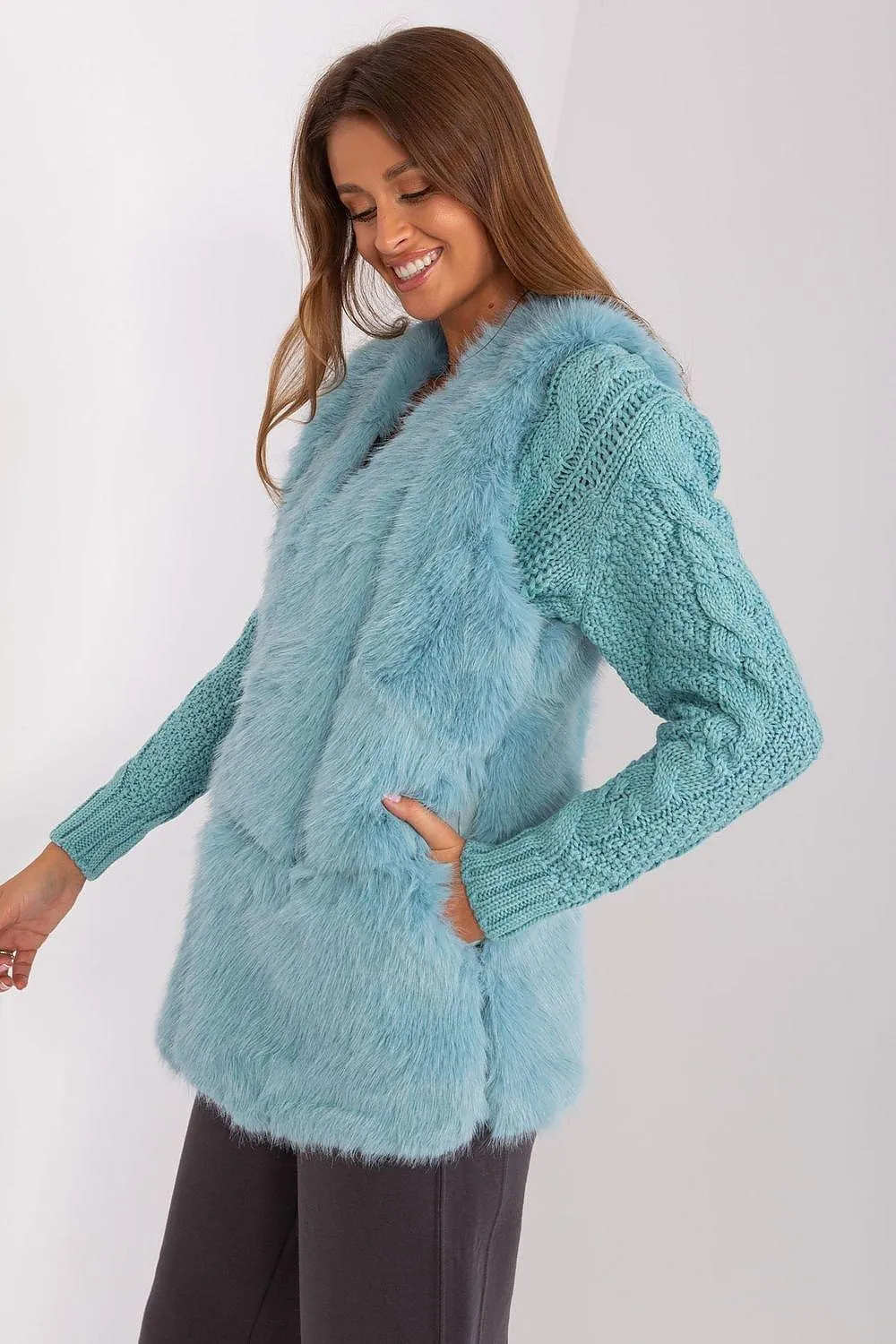 Gilet model AT fur vest