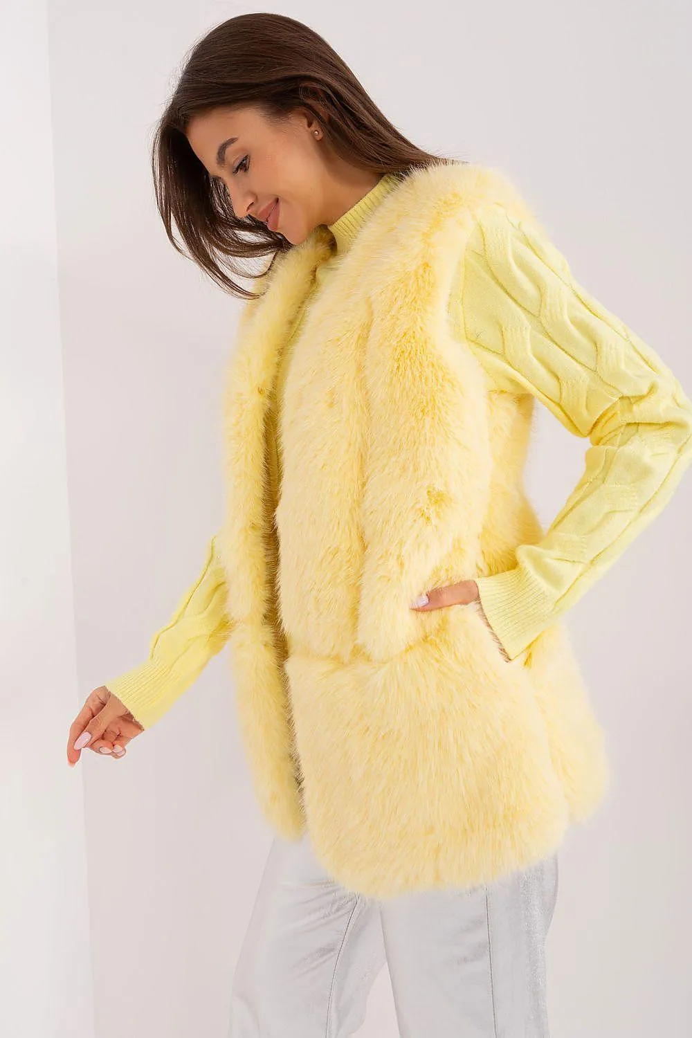 Gilet model AT fur vest