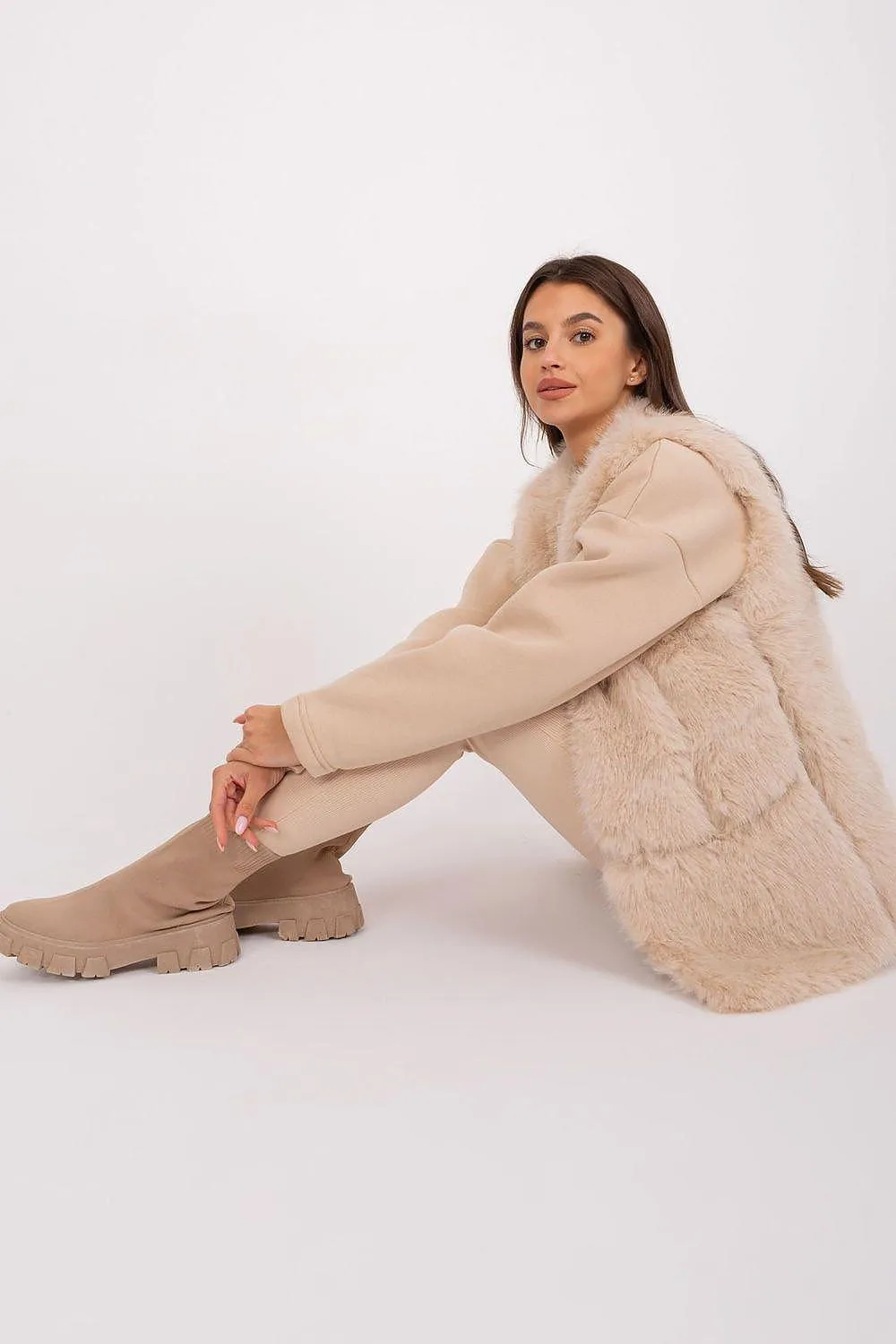 Gilet model AT fur vest