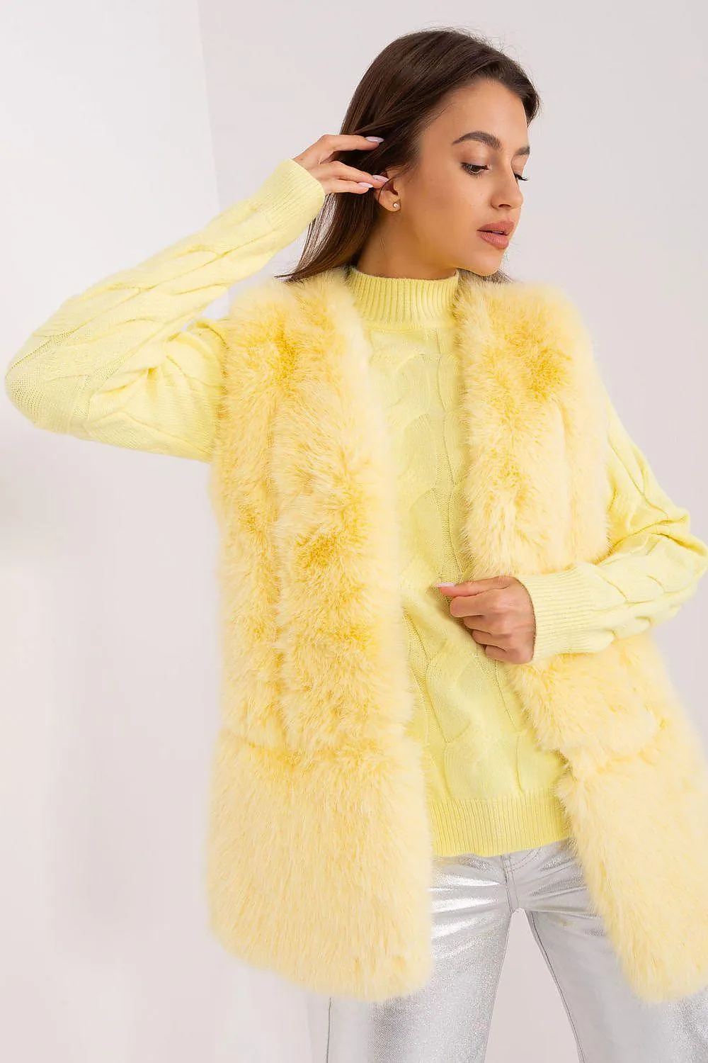Gilet model AT fur vest