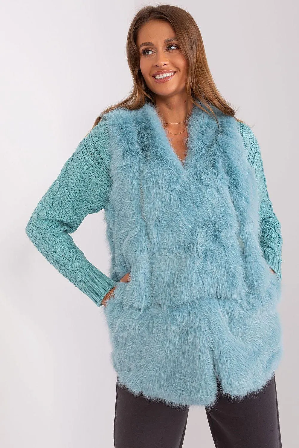 Gilet model AT fur vest