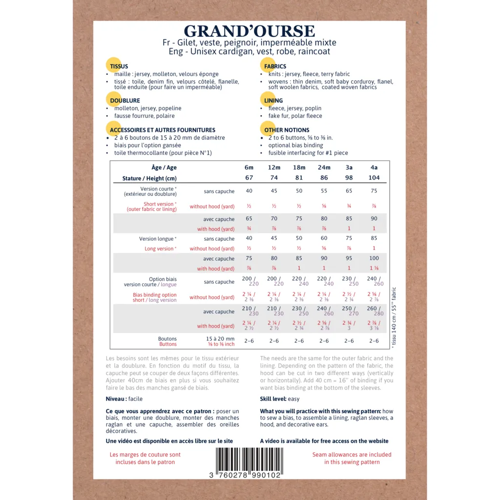 Gilet / Veste Grand' Ourse - Ikatee
