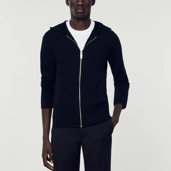 Gilet zippé avec capuche