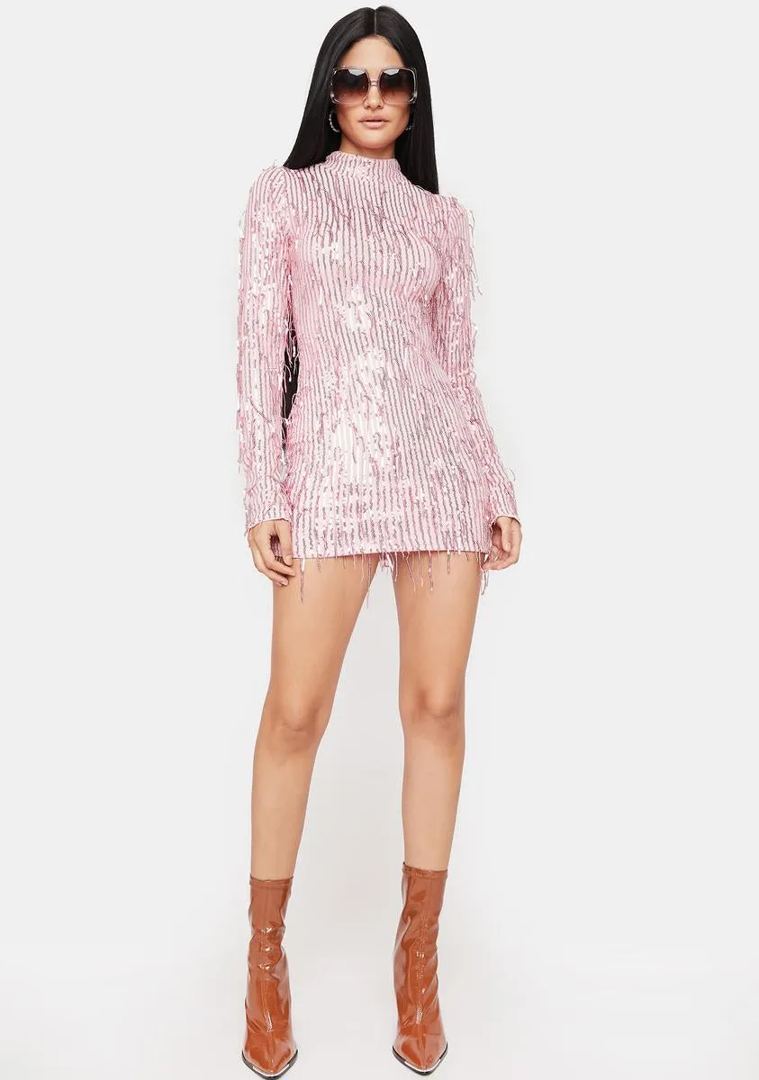 Girls Night Out Sequin Fringe Dress