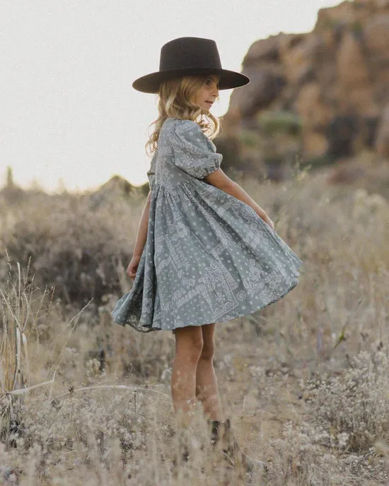 Girls Rose Dress - Laurel Bandana