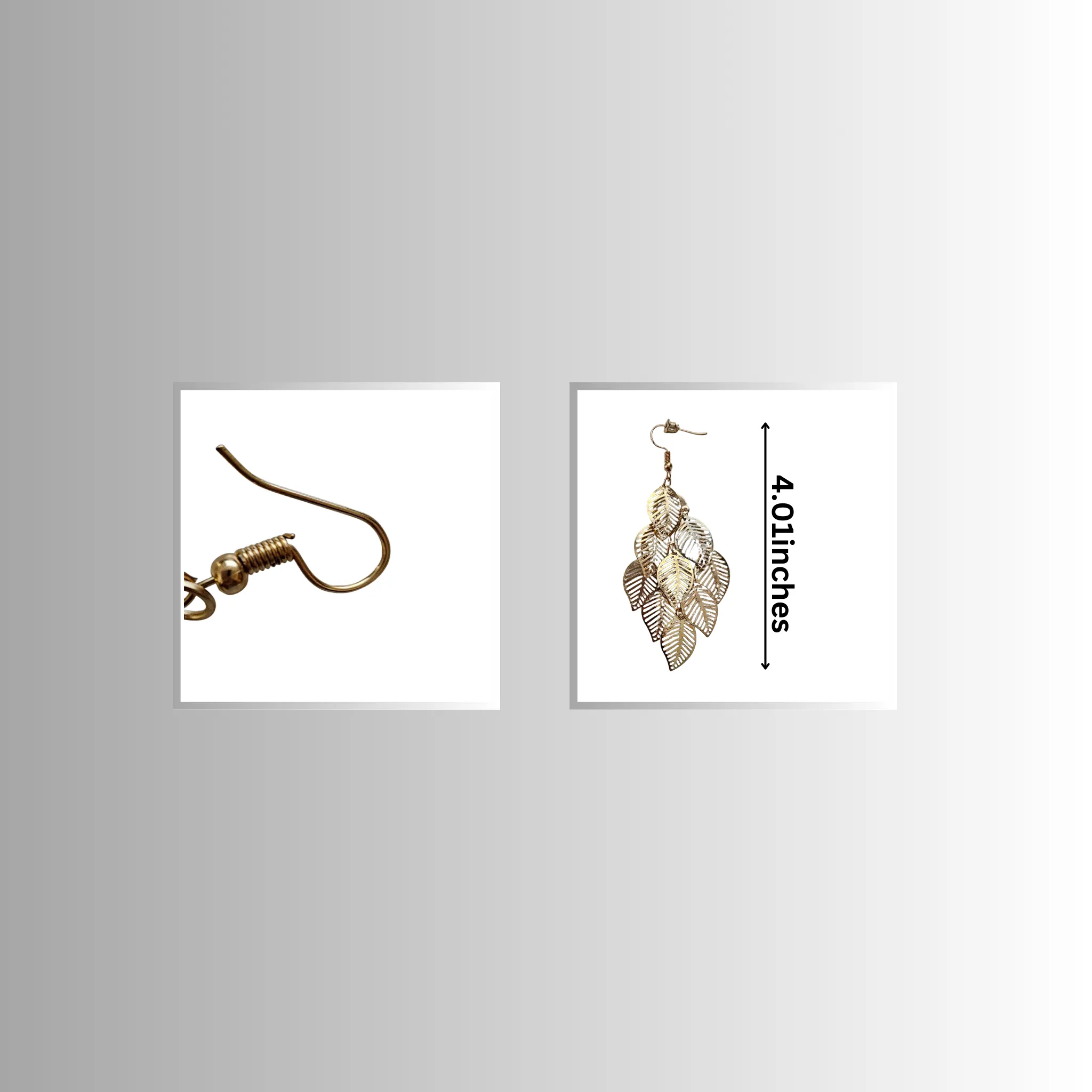 Gold Leaf Dangle Earrings