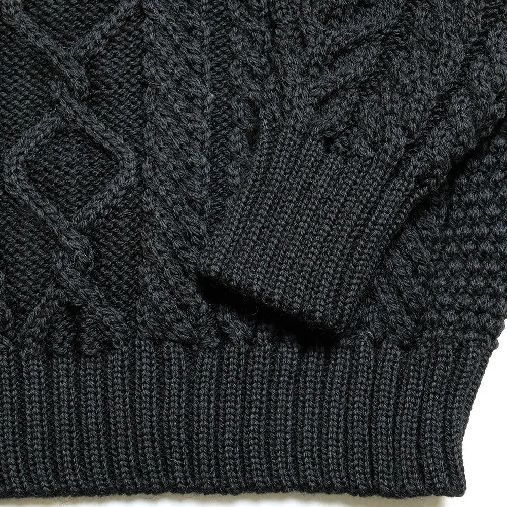 GUERNSEY WOOLLENS -  Aran Sweater - Crew Neck - GW23-AC