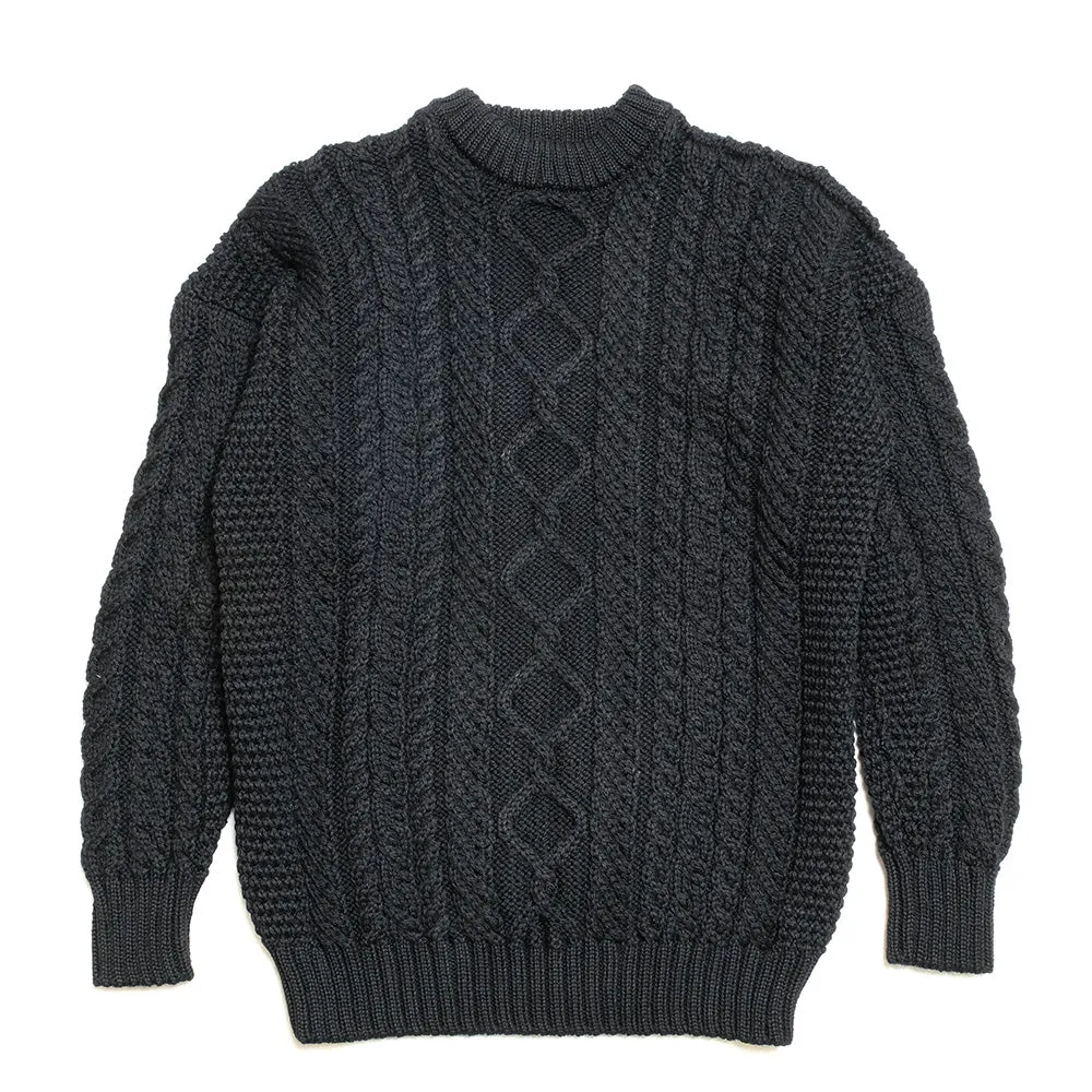 GUERNSEY WOOLLENS -  Aran Sweater - Crew Neck - GW23-AC