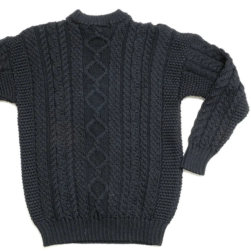 GUERNSEY WOOLLENS -  Aran Sweater - Crew Neck - GW23-AC