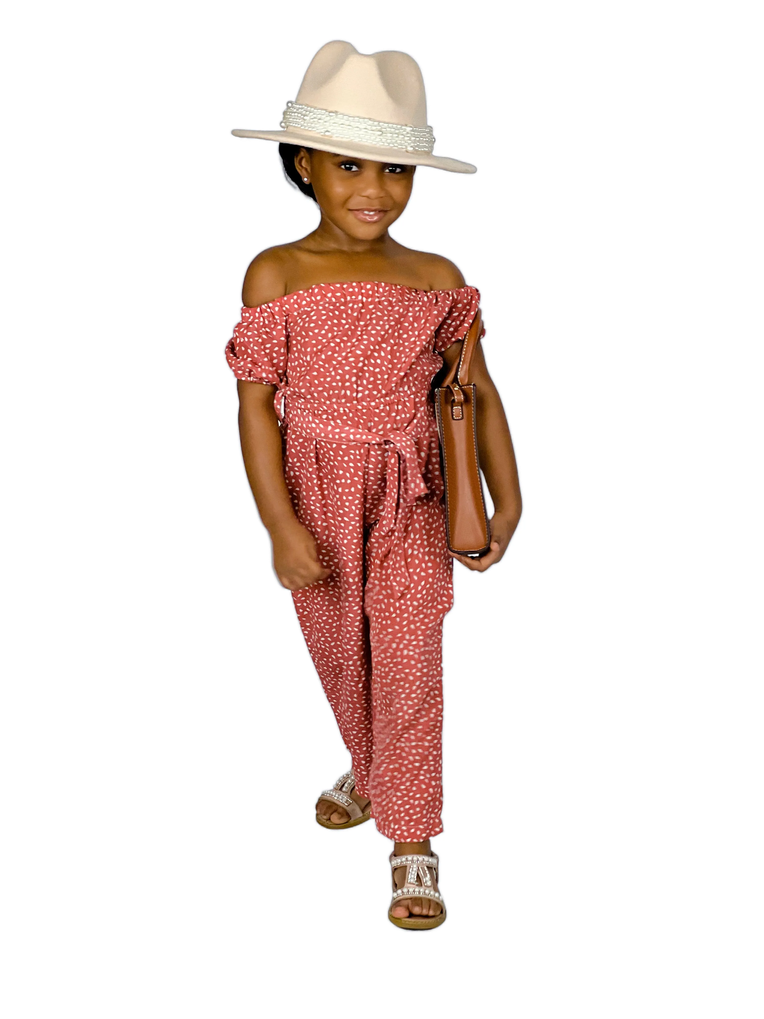 GV Bailey toddlers/girls Polkadots Jumpsuit