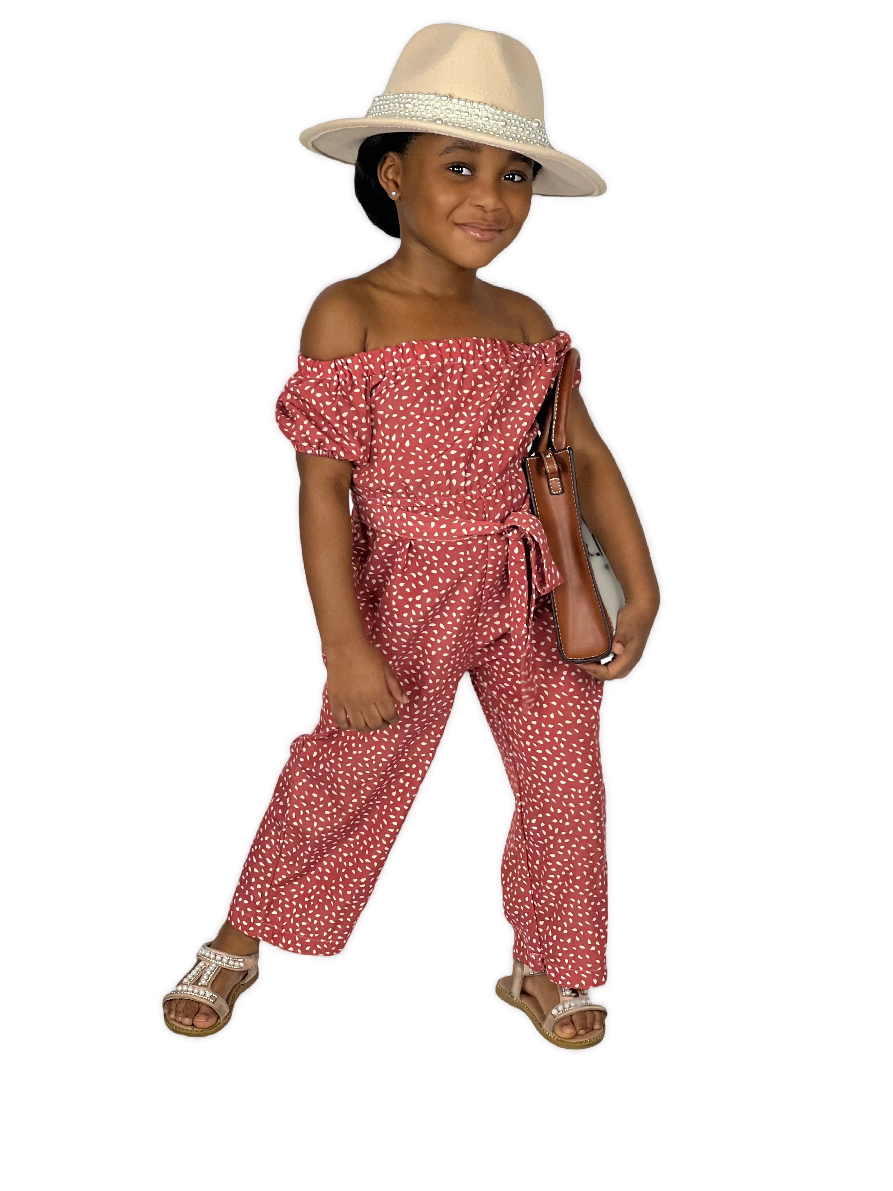 GV Bailey toddlers/girls Polkadots Jumpsuit