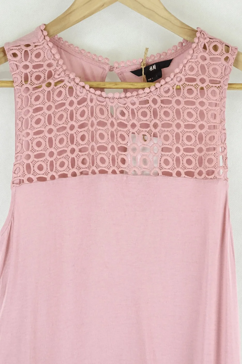 H&M Pink Lace Top S