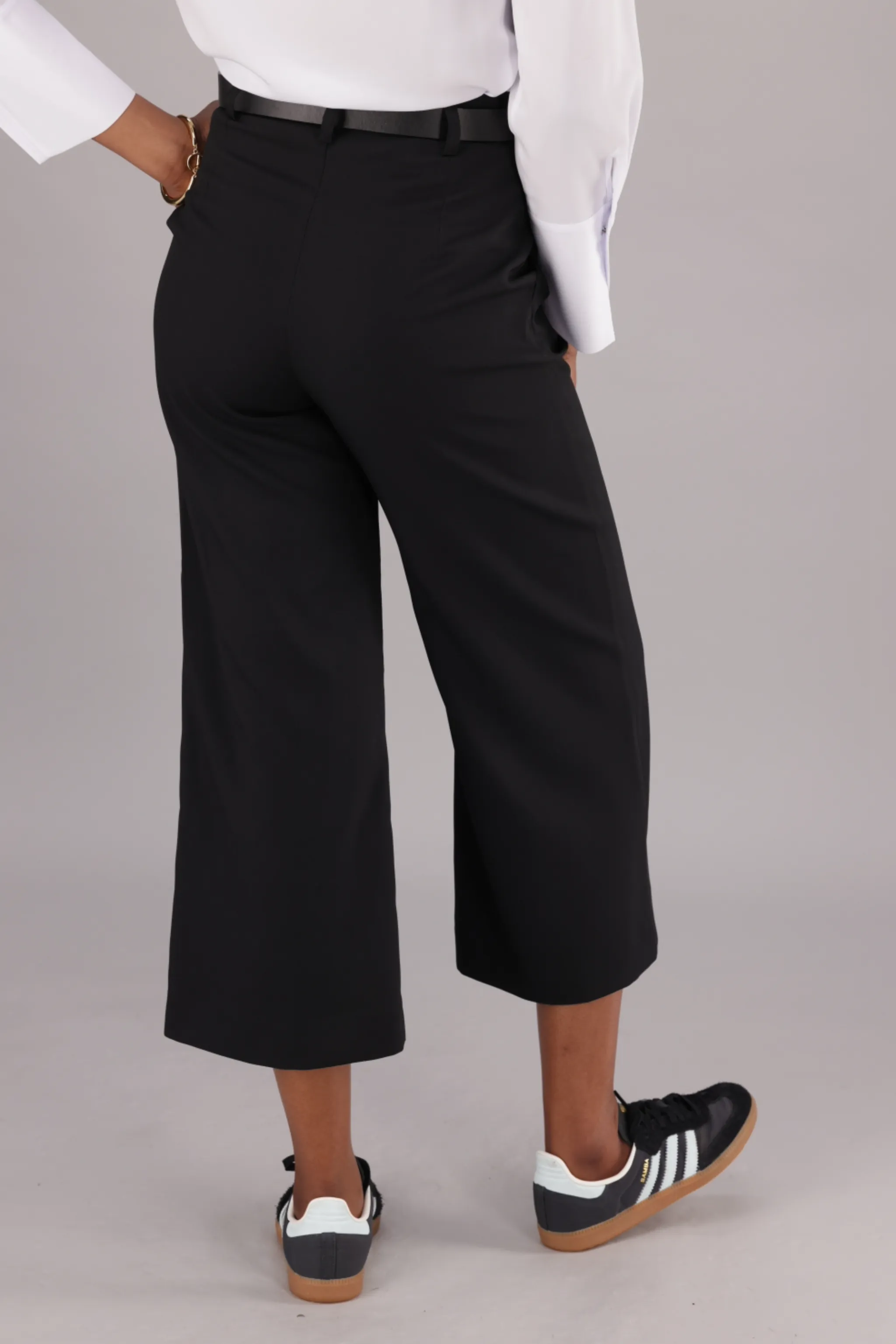 Harlow wide leg pants - black stretch
