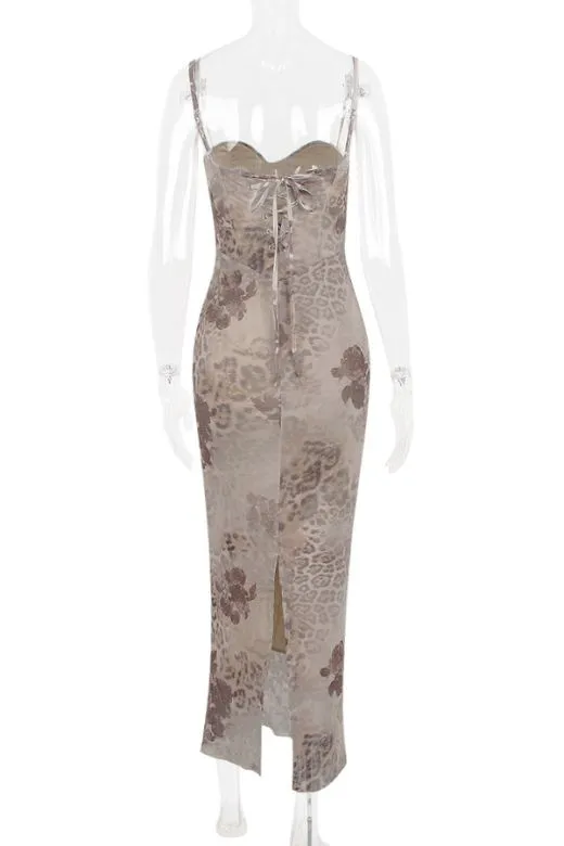 Harmony Bodycon Midi Dress - Nude