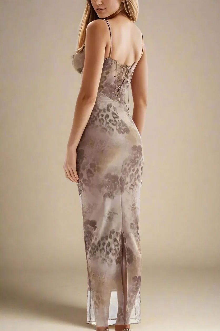Harmony Bodycon Midi Dress - Nude
