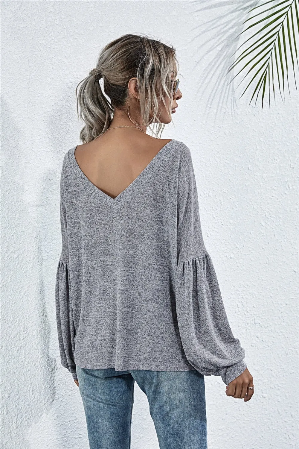 Heather Off-Shoulder Pocket Tunic