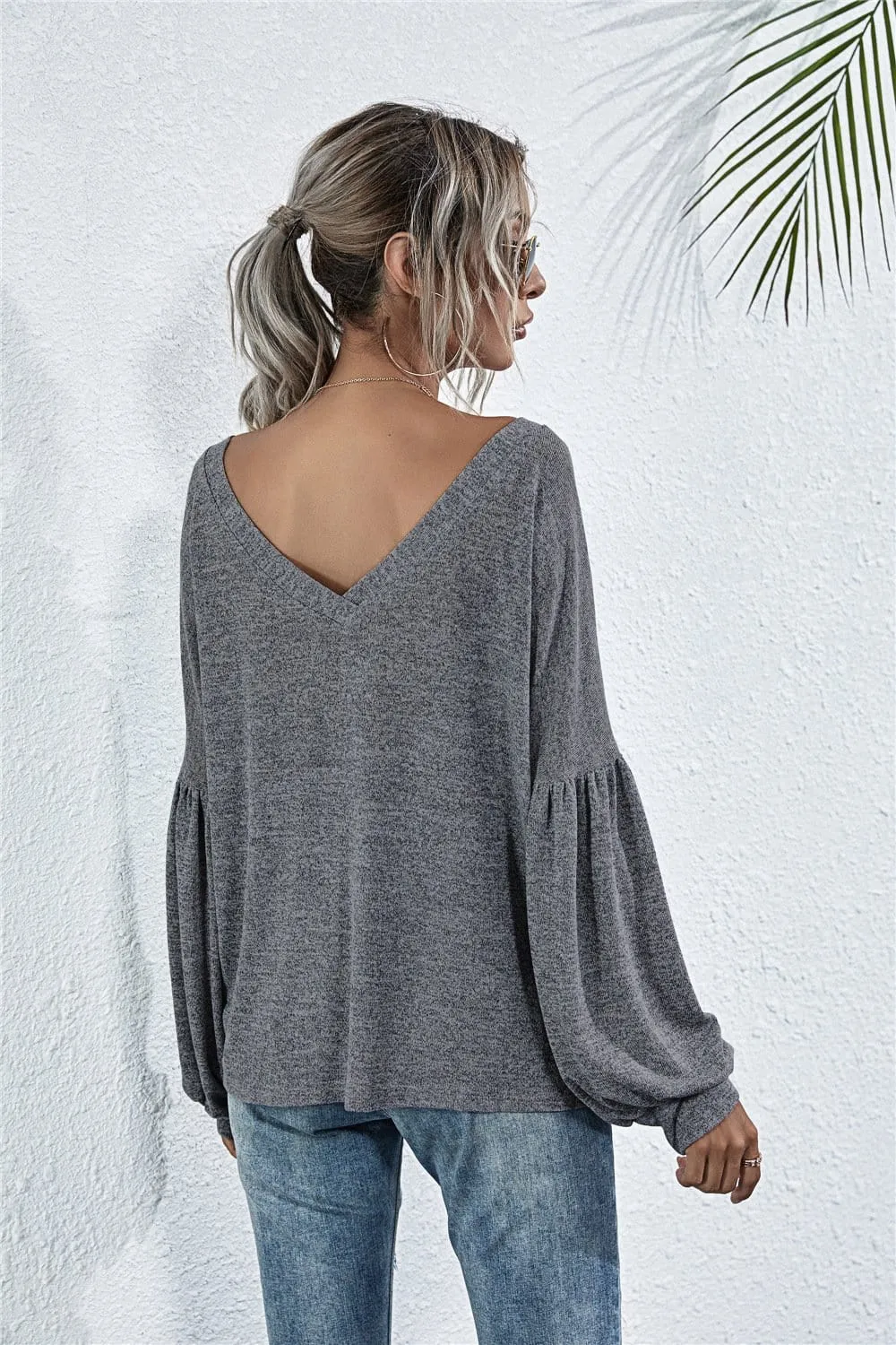 Heather Off-Shoulder Pocket Tunic