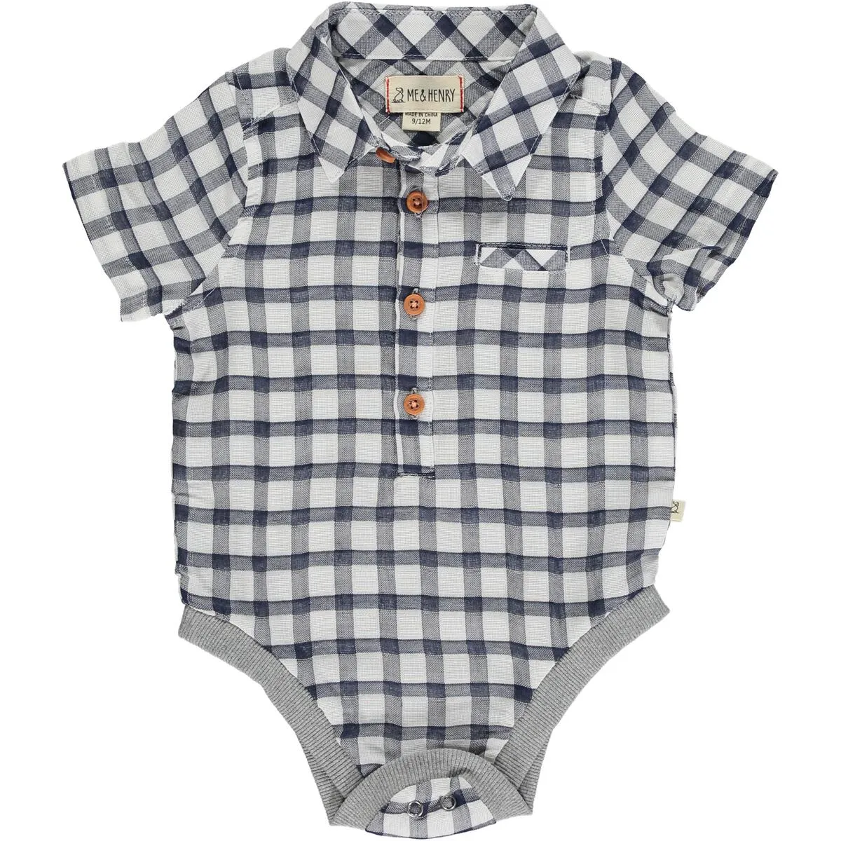 Helford Onesie - Navy Plaid