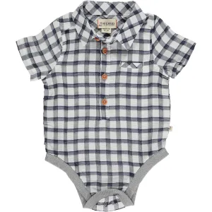 Helford Onesie - Navy Plaid