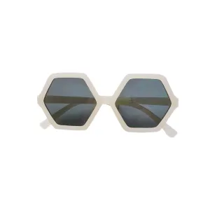 Hexagon Sunglass, Pearl