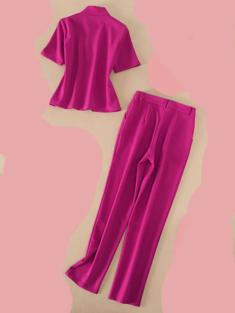 High-end Runway 2 Piece Elegant Outfit Set