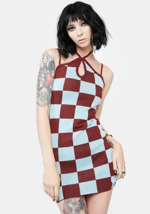 Hint Of Shade Checkered Dress