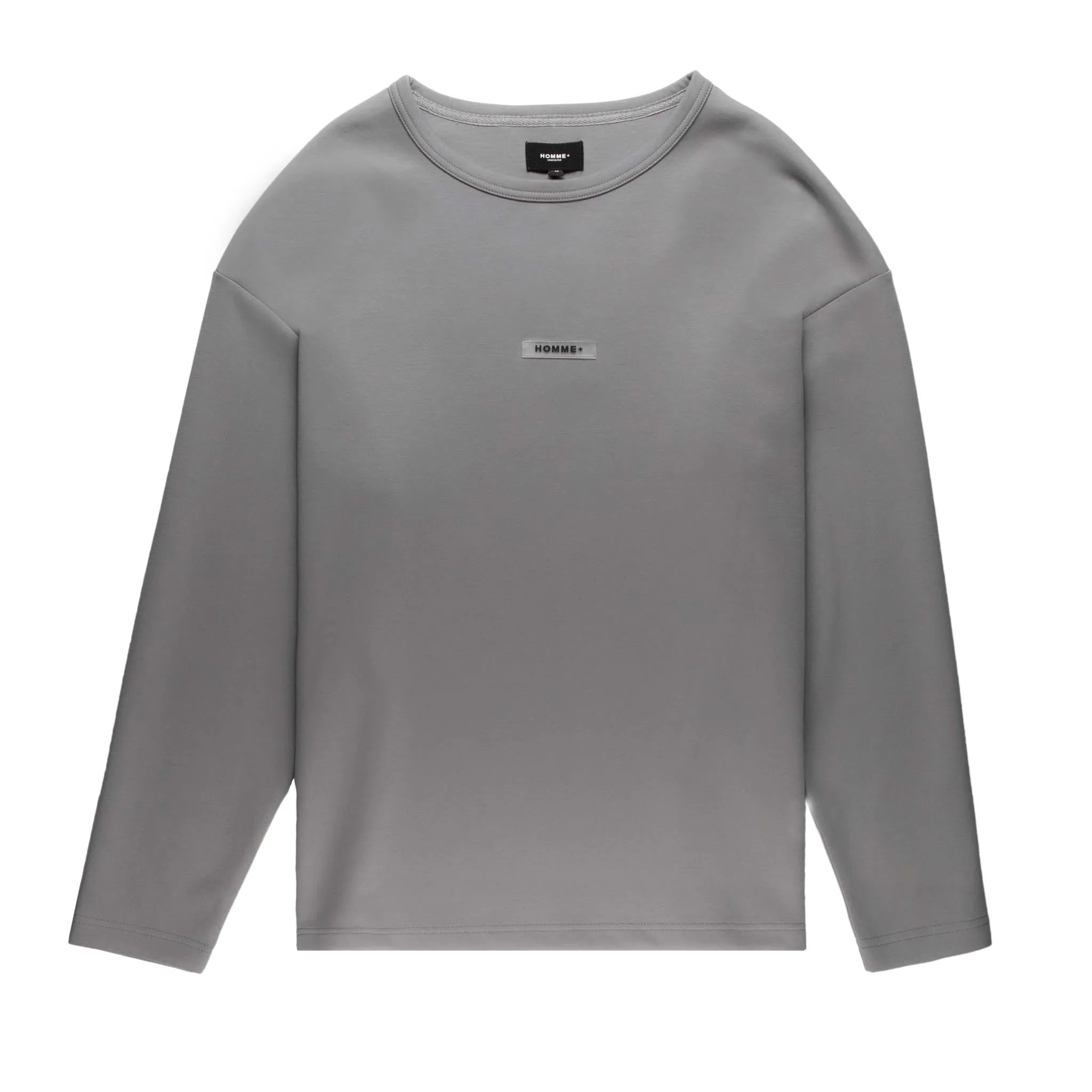 HOMME  'ESSENTIAL' Rubber Logo L/S Big Tee Shark