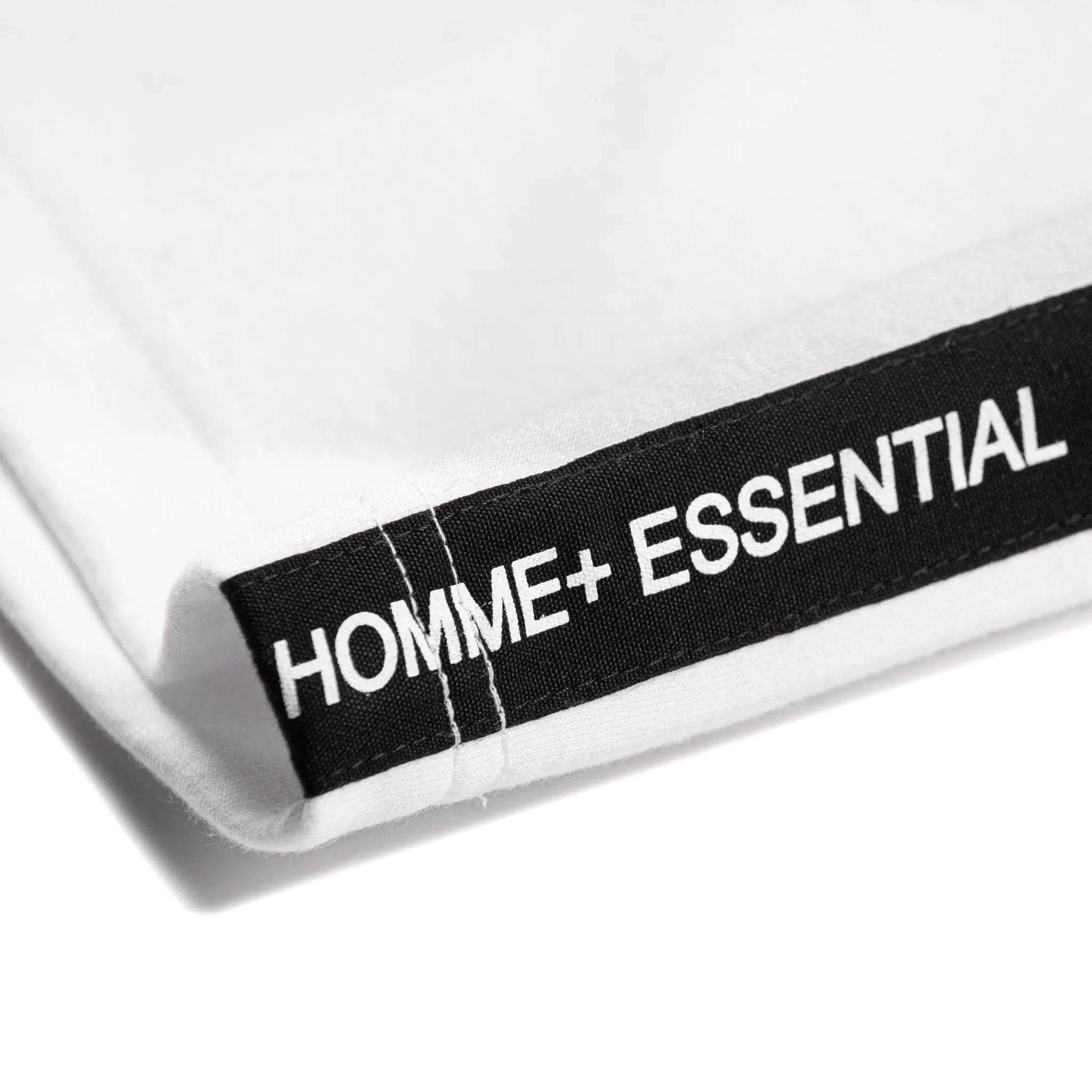 HOMME  'ESSENTIAL' Side Taping Tee White