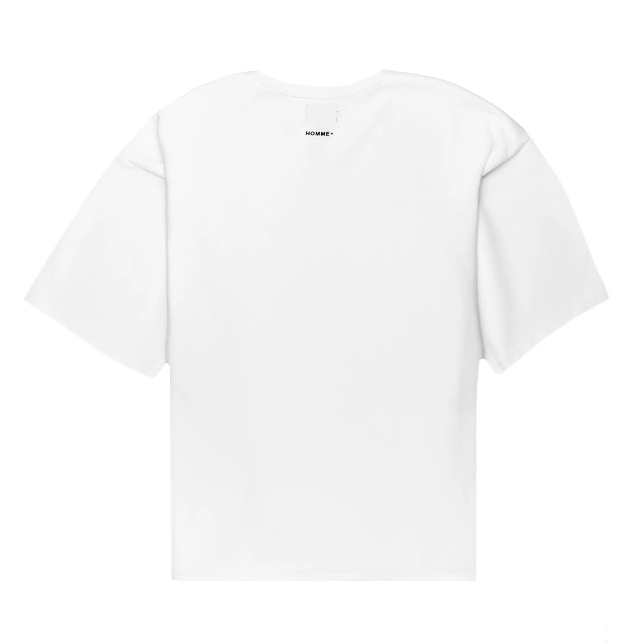 HOMME  'ESSENTIAL' Side Taping Tee White