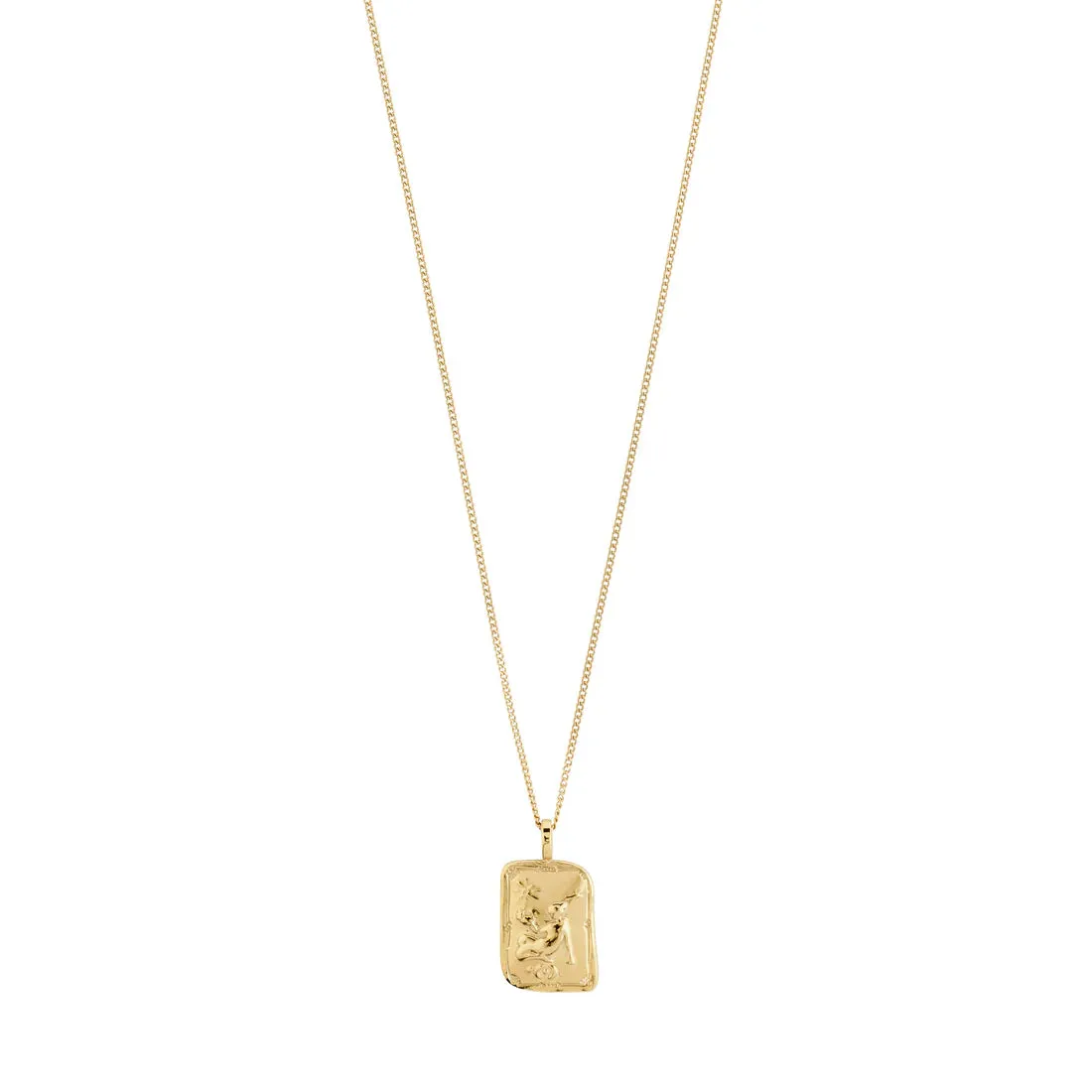 Horoscope Double Sided Square Coin Pendant