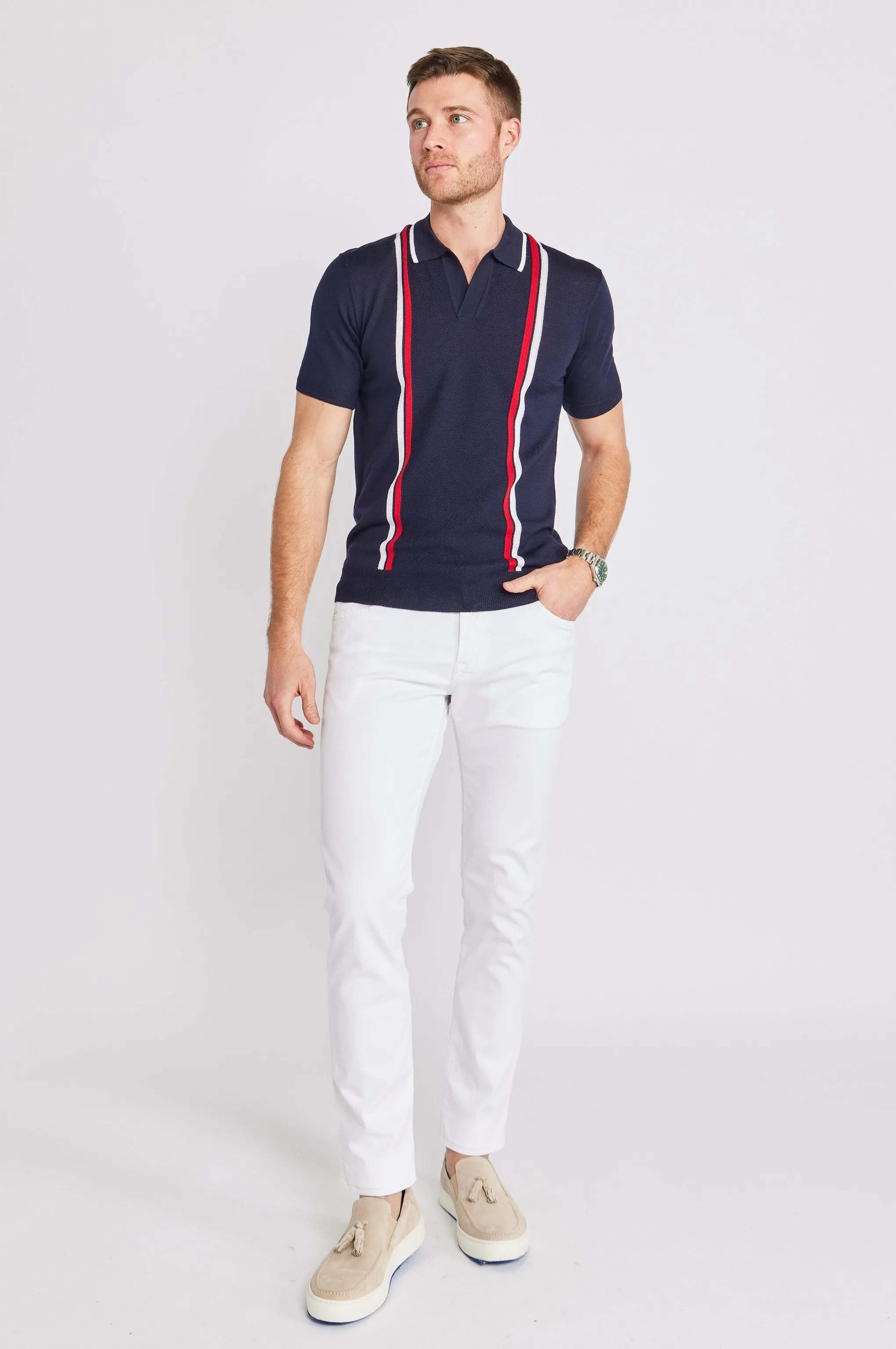 Horton GT Stripe Tailored Polo