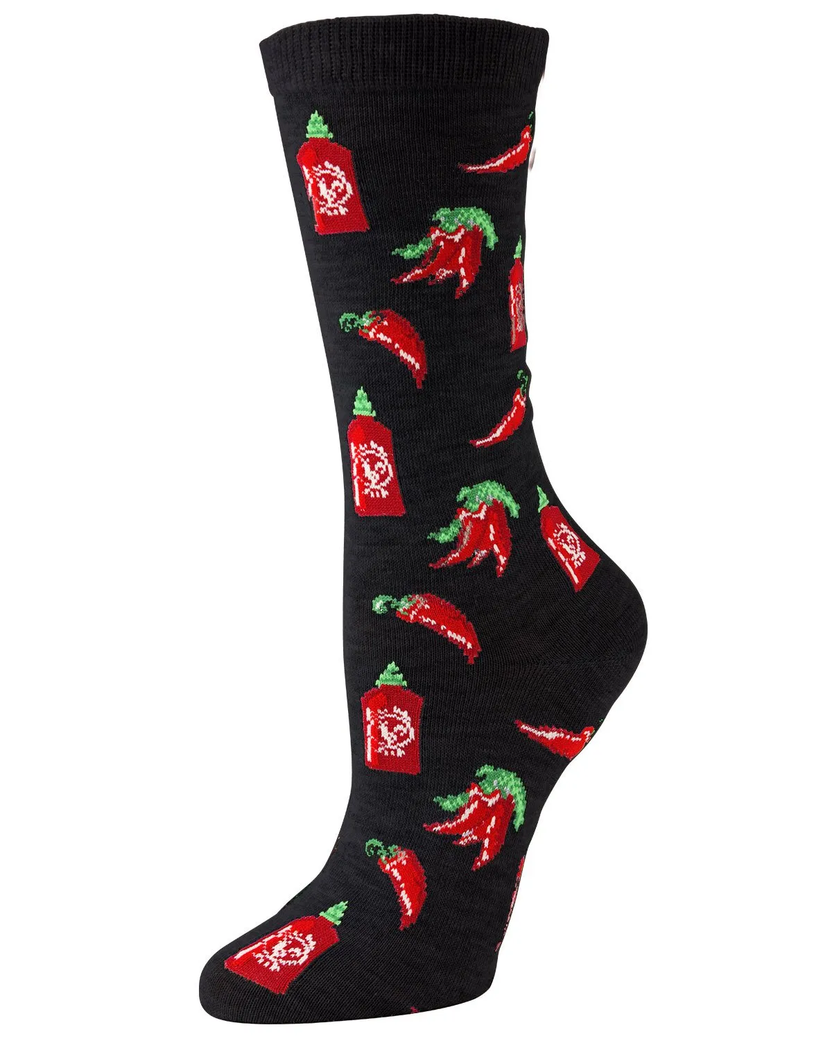 Hot Sriracha Bamboo Blend Crew Socks