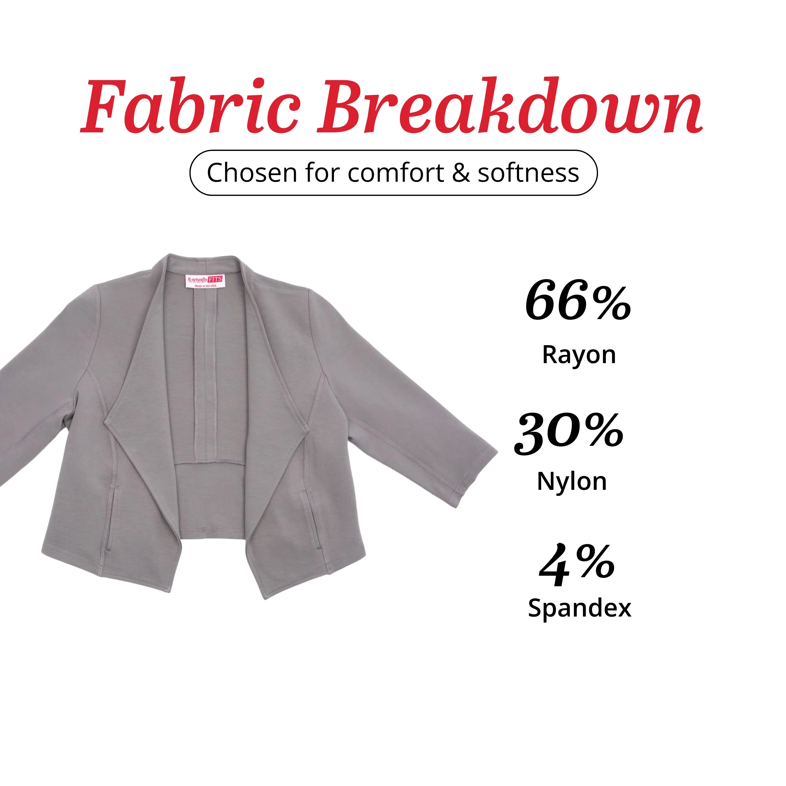 Inclusive Jacket for Women with Dwarfism