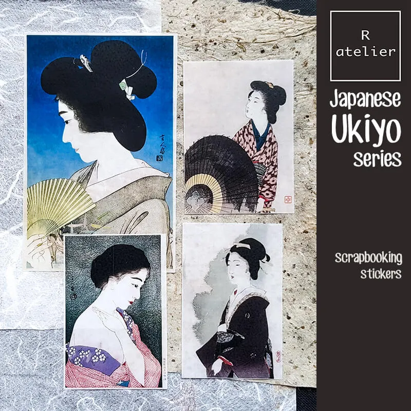 Japan Roaring 20s Art Deco Fashion Scrapbooking Washi Stickers
