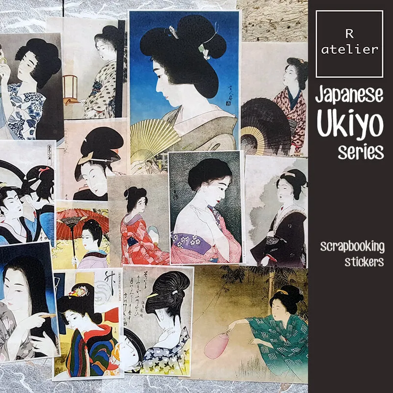 Japan Roaring 20s Art Deco Fashion Scrapbooking Washi Stickers