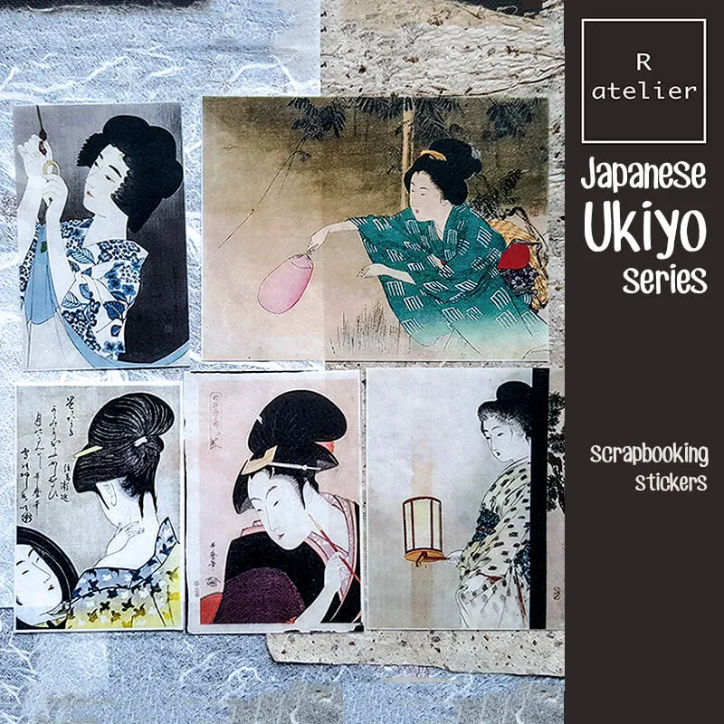 Japan Roaring 20s Art Deco Fashion Scrapbooking Washi Stickers