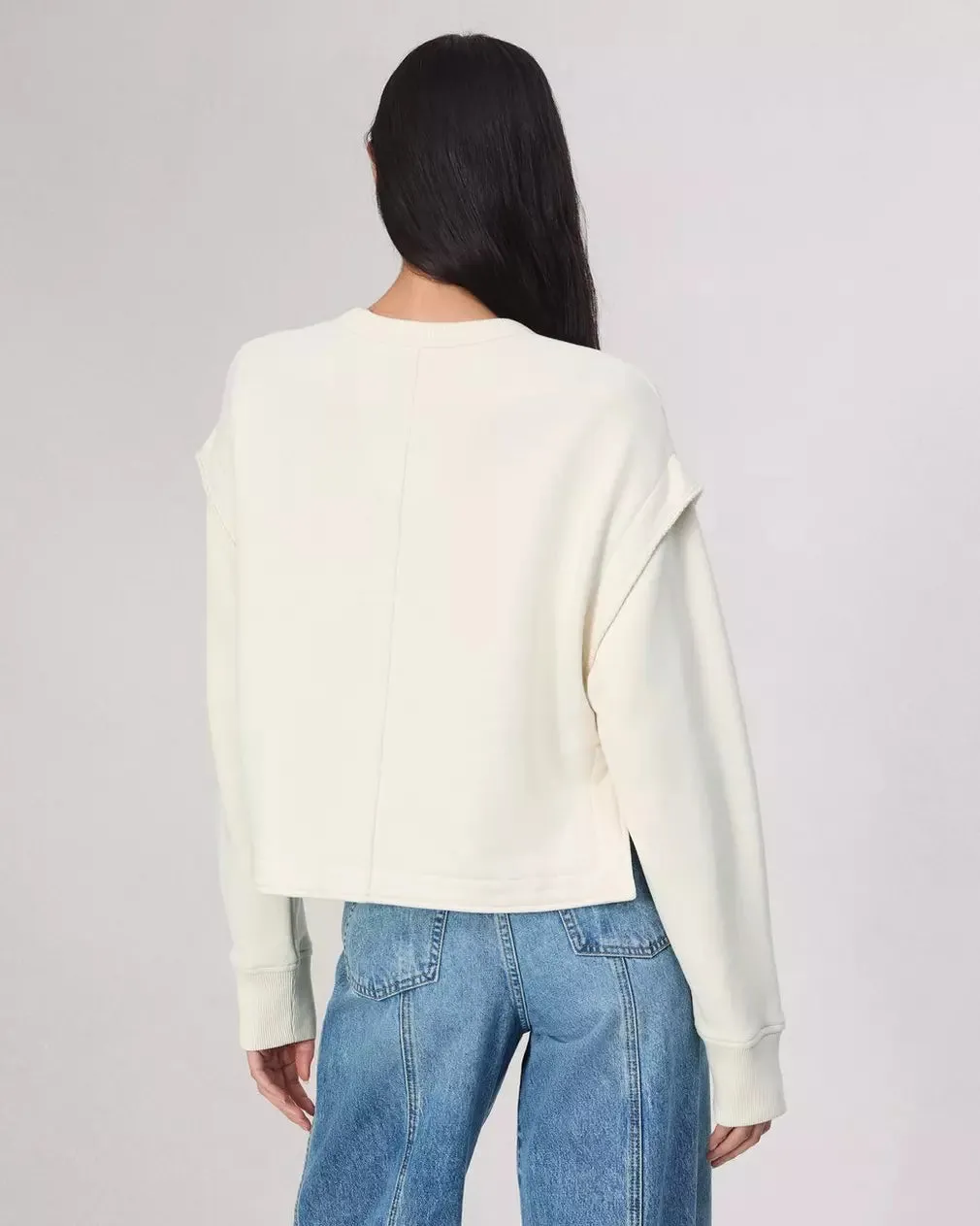 Jo Cotton Blend Top - Ivory