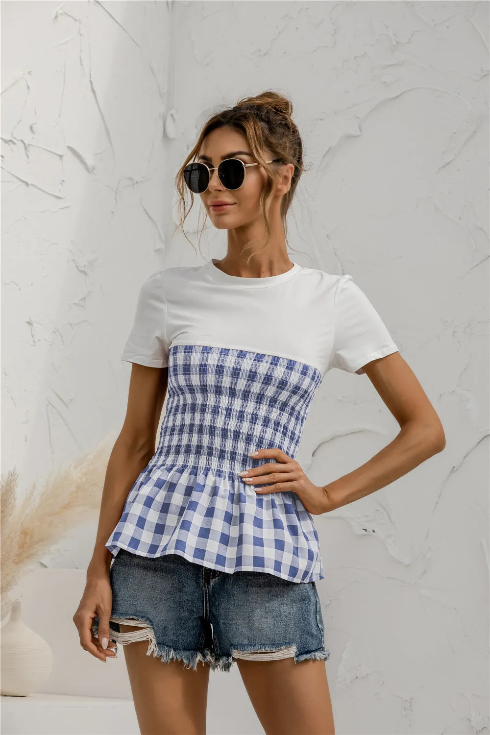 Julia Fashion - Tight Waist-line Spring Fall Top